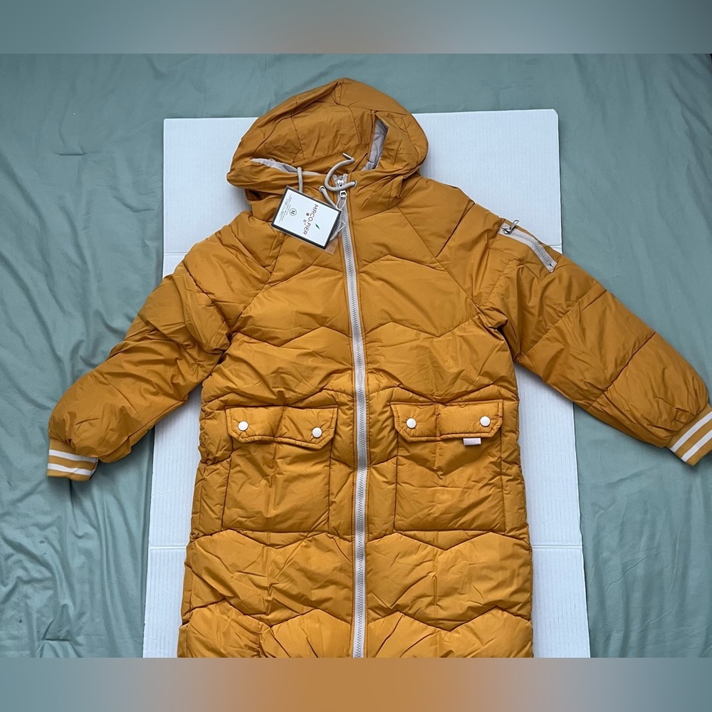 Women’s Yellow Hooded Puffer Coat